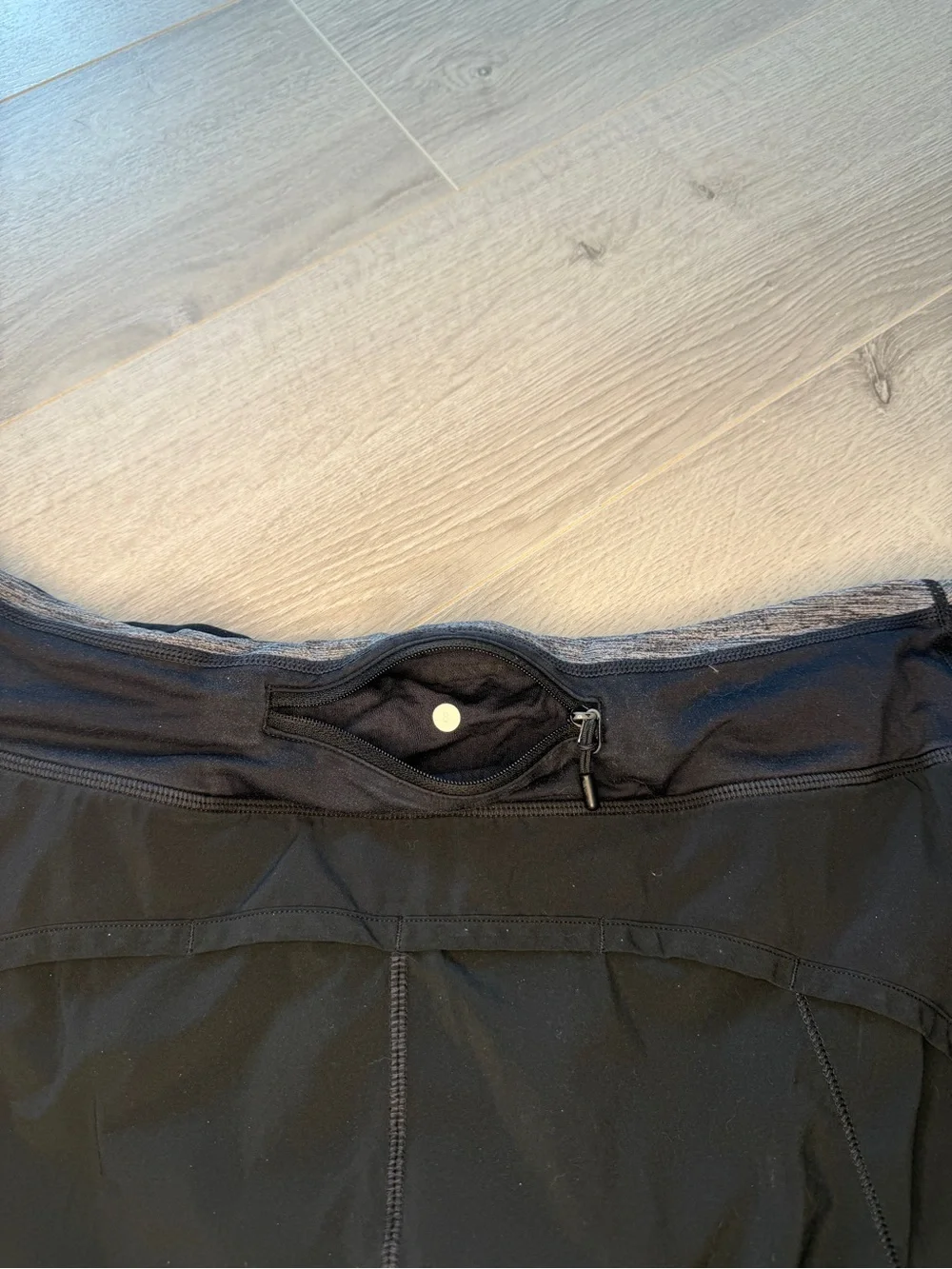 lululemon Speed Up Running Shorts Black Size 8 Lined Back Zip